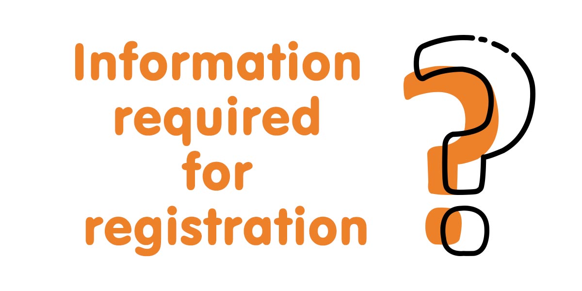 01Information required for registration